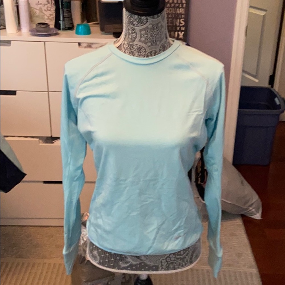 Nike running powder blue shirt sz s